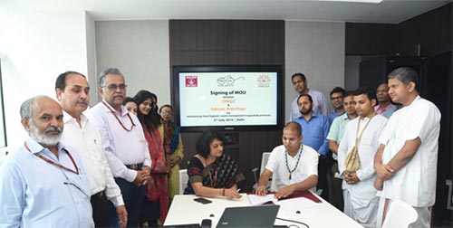 Signing of MoU with ISKON Amritsar at ONGC Delhi