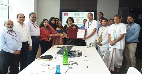Team Corporate CSR Team with the members of ISKON,  Amritsar
