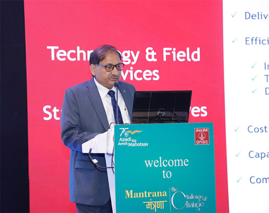 Director (T&FS) during his presentation