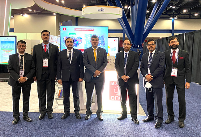 ONGC CMD, Directors with executives in front of the ONGC Stall