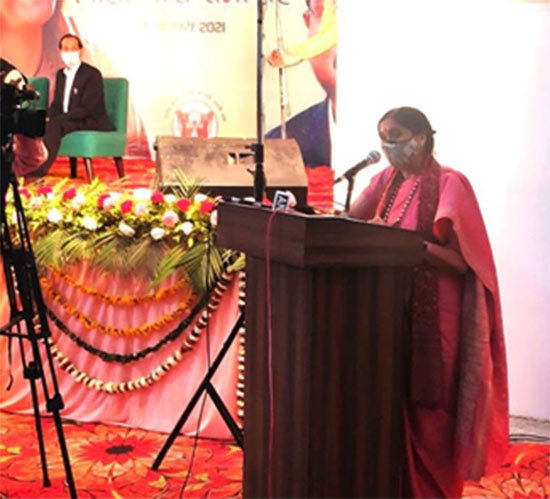 ONGC Director (HR) Dr Alka Mittal speaking on the occasion