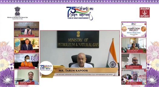 Petroleum Secretary Tarun Kapoor delivering his address