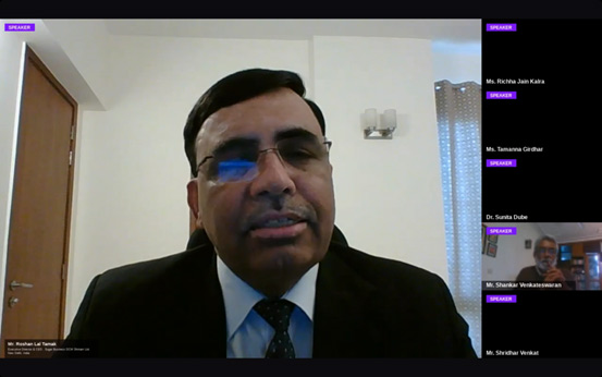 DCM Shriram ED & CEO Roshan Lal Tamak speaking on the subject  