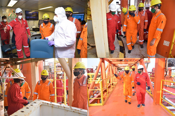 Glimpses of the visit of Rajesh Aggarwal to FPSO Armada sterling