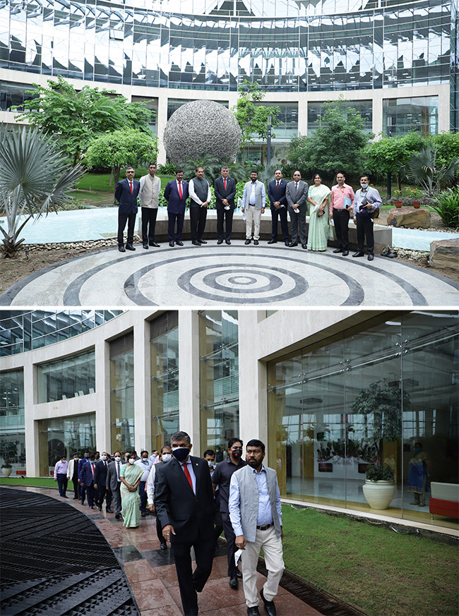 The MoS was given a guided tour of ONGC DUB premises in Delhi
