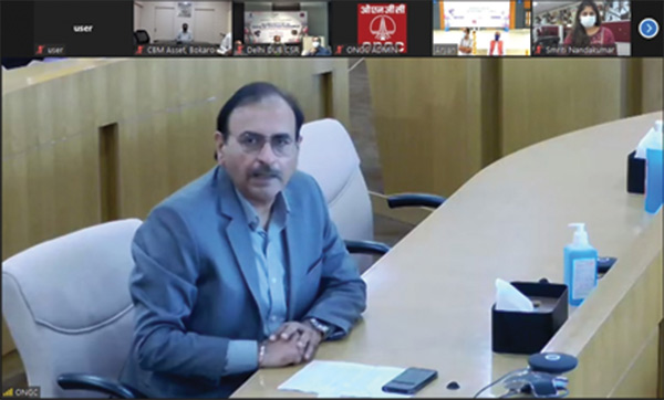 Director (Onshore) joined the virtual launch of the project along with CMD and Director (HRR) from Delhi