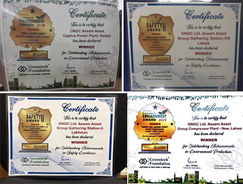 Greentech Winners’ certificates