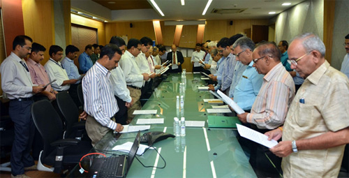 Pledge being administered by MD ONGC Videsh