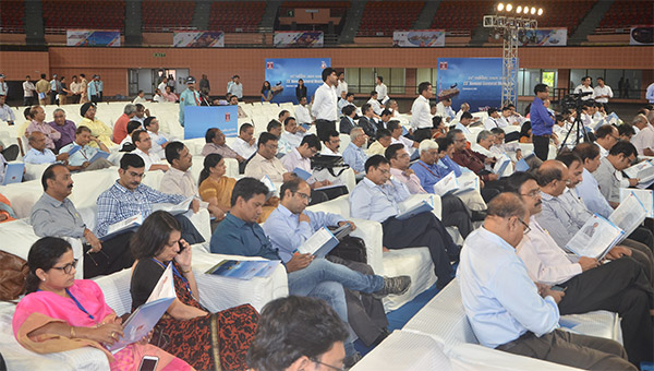 A view of the cross-section of packed audience