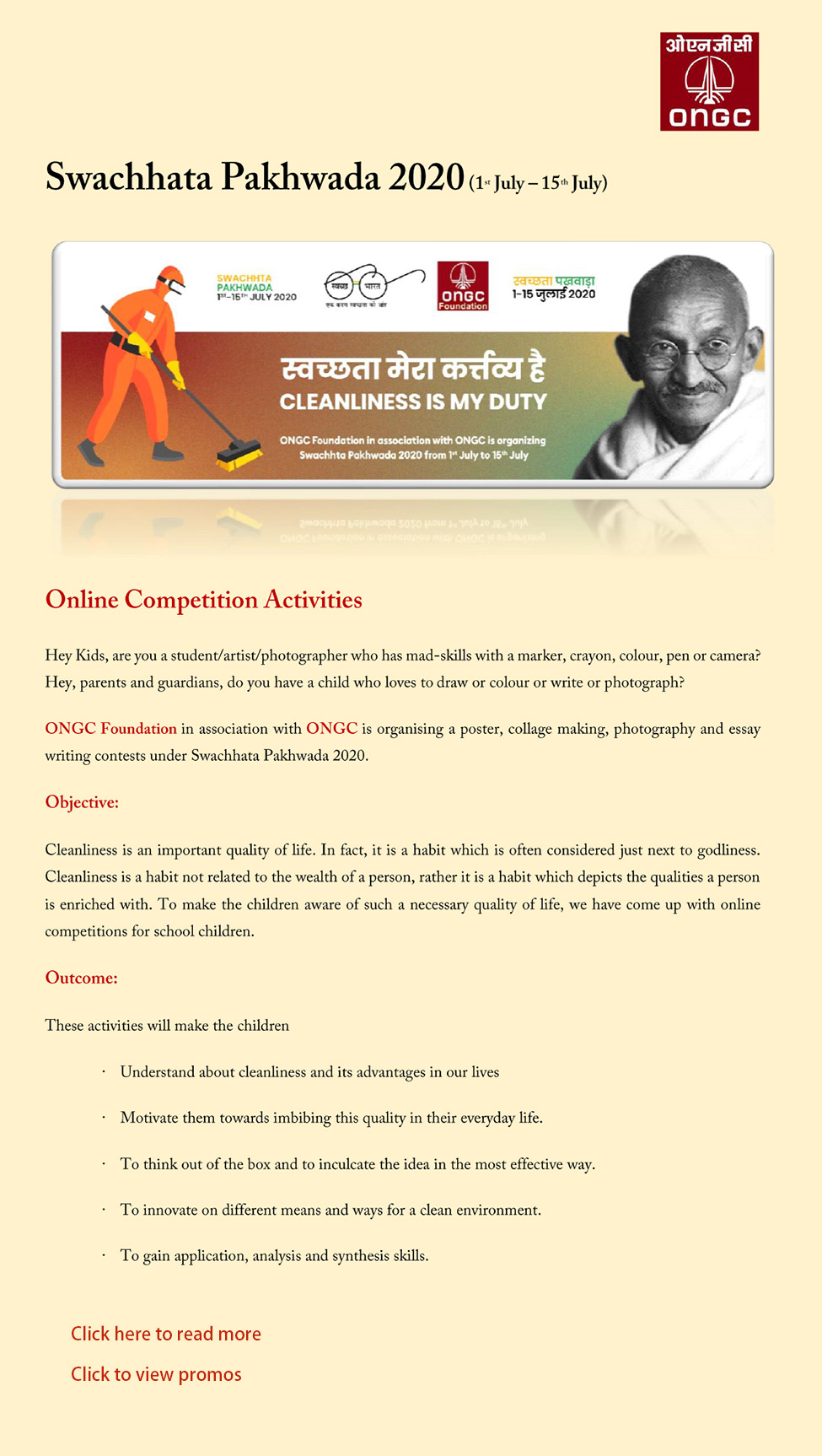 Online Competitions Guidelines