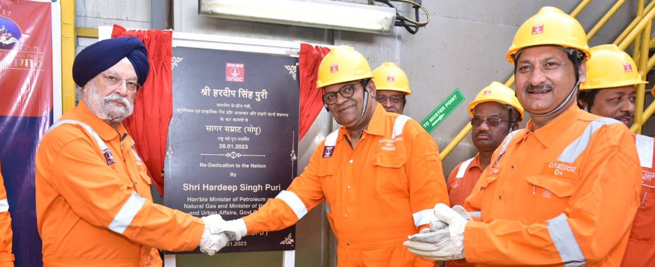 ONGC Jeetega toh India Jeetega: Union Petroleum Minister Hardeep S Puri re-dedicates ONGC's Sagar Samrat as mobile offshore production unit