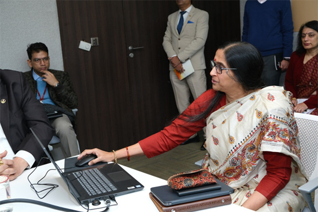 ONGC Director (HR) Dr Alka Mittal launching the POSH webpage, e-Book