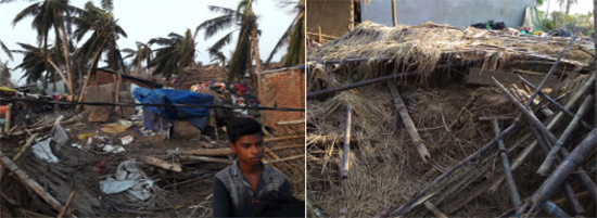 Extreme devastation in villages of Puri District