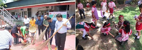 Cleaniness drive at Silchar Shishu Vihar, Ahmedabad