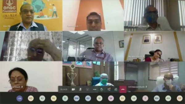 Panelists sharing their points on workplace hygiene management during Pandemic