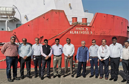 ONGC flags off its first Offshore Supply Vessel through JNPT