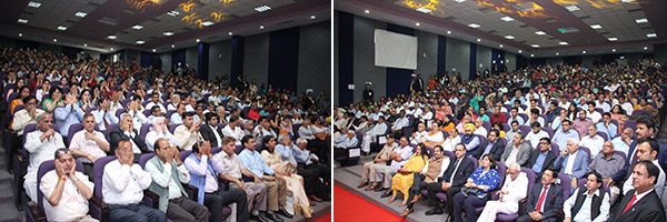 The event was attended by a packed audience