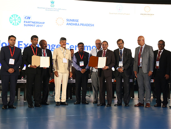 MoU was signed by the Government of Andhra Pradesh and ONGC on 27 January, 2017.