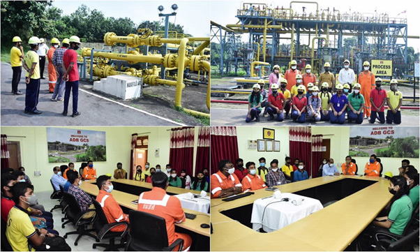 Study visit of students to Tripura Asset’s oil Installation
