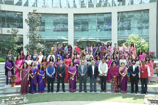 Women energy soldiers of ONGC along with the CMD and members of the Board