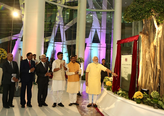 PM Narendra Modi is in the ONGC Corporate Office