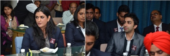 “Other players jealous of us” – ONGC sportspersons tell management; Shagun Chaudhary (Left) and Pankaj Advani (right) share their thoughts with the management