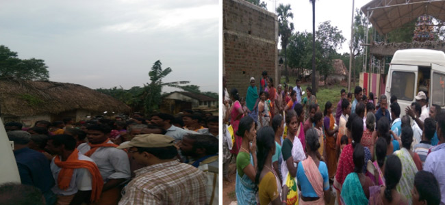 Distribution of relief materials at Thopukollai Village, Kurunghipadi Taluka, Cuddalore District