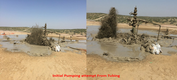 Initial Pumping attempt from tubing
