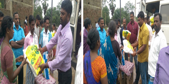 Help goes to the flood affected people of Cuddalore
