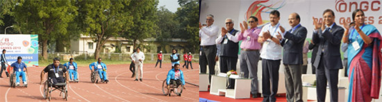 Inaugural race of the 3rd ONGC Para Games