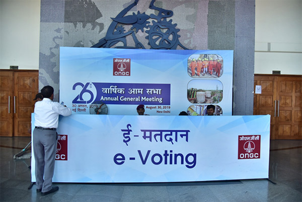 E-voting counter at 26th Annual General Meeting
