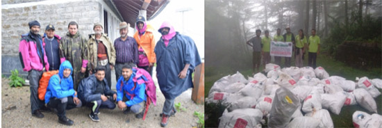 Trash collected by the treakkers