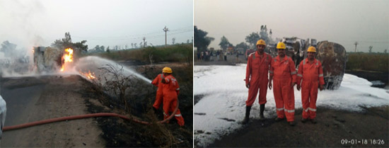 ONGC Fire Crew Avert Major Civil Disaster