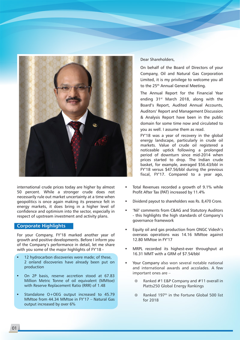 CMDs speech at the 25th AGM