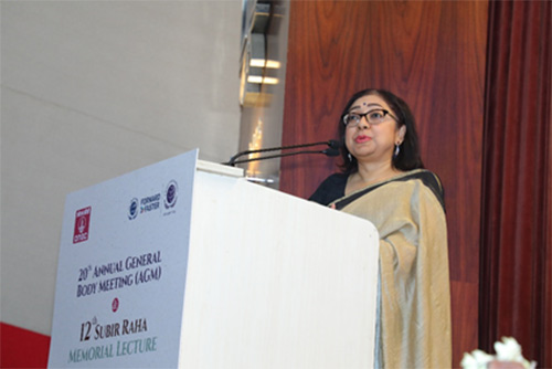 Shuva Raha, daughter of Late Subir Raha, deliberating on sustainable energy transition