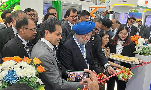 Union Minister Hardeep Singh Puri inaugurating the India Pavilion at ADIPEC 2022