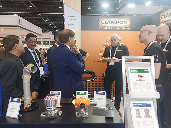 Director (T&FS) with the ClampOn executives at ADIPEC 2022