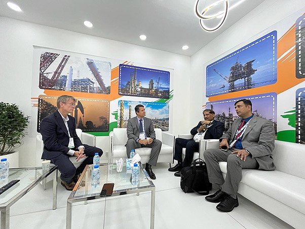 Director (T&FS) with the Schlumberger team at ADIPEC 2022