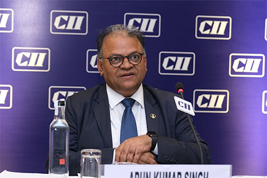 ONGC Chairman and CEO Arun Kumar Singh chairing the PSE Council Meeting of CII