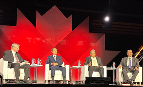 ONGC Chairman & CEO (second from right) connecting the dots: energy transition, talent pool and employment opportunities