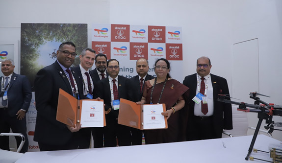 The Cooperation Agreement was signed by Country Chair of TotalEnergies in India Dr. Sangkaran Ratnam, and ONGC Director (Exploration) Sushma Rawat on 6 February 2024