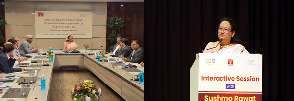 ONGC Director (Exploration) Ms Sushma Rawat deliberating with Team ONGC on new Discoveries in OALP Blocks
