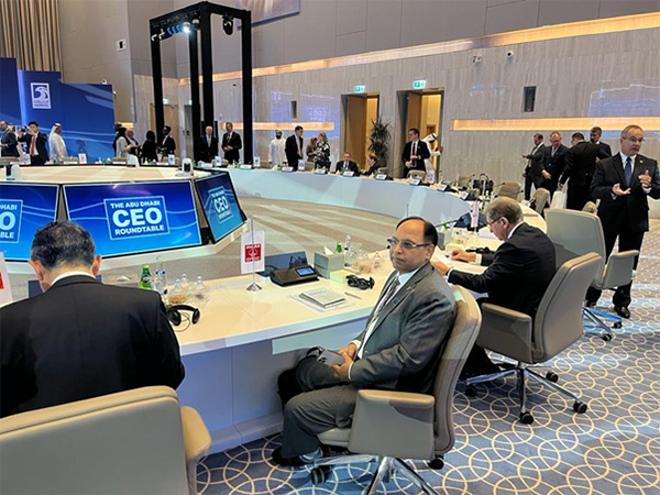 ONGC CMD RK Srivastava attending CEOs Roundtable in Abu Dhabi on October 30