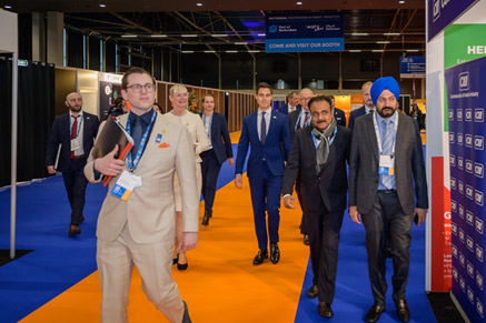 Minister Jetten at the India Pavilion in the 26<sup>th</sup> World Energy Congress