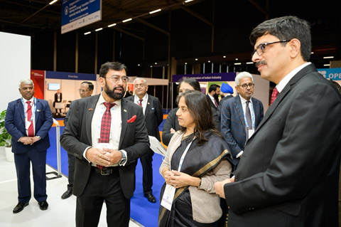 Her Excellency Ambassador Reenat Sandhu and Power Secretary Pankaj Agarwal at the India Pavilion