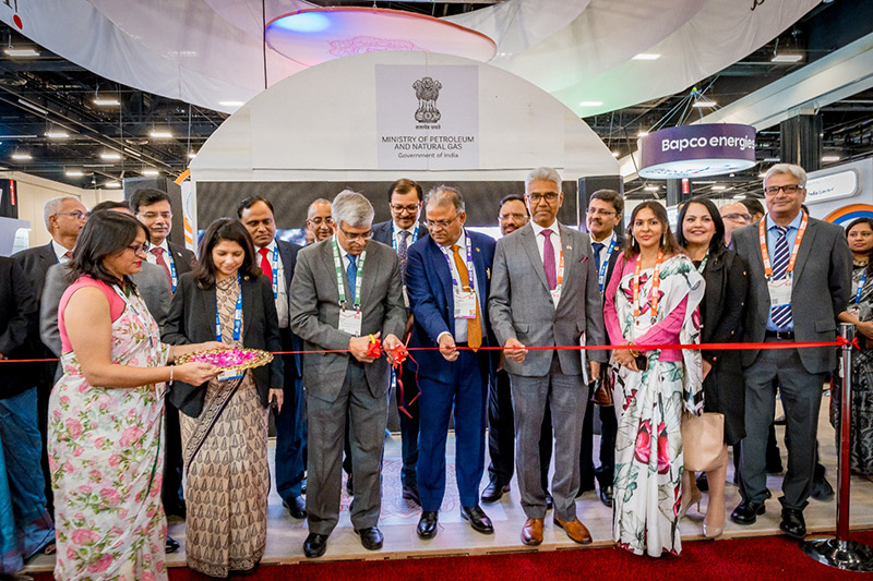 Secretary MoPNG, GOI, Pankaj Jain inaugurating India Pavilion at 24 World Petroleum Congress in Calgary, along with ONGC Chairman Arun Kumar Singh (right)